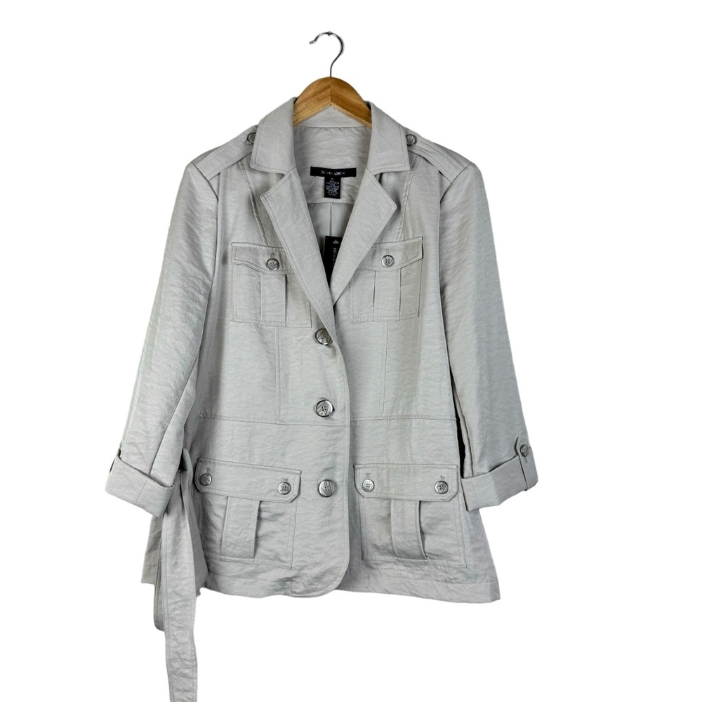 89th & Madison Blazer Jacket Women’s Stone XL